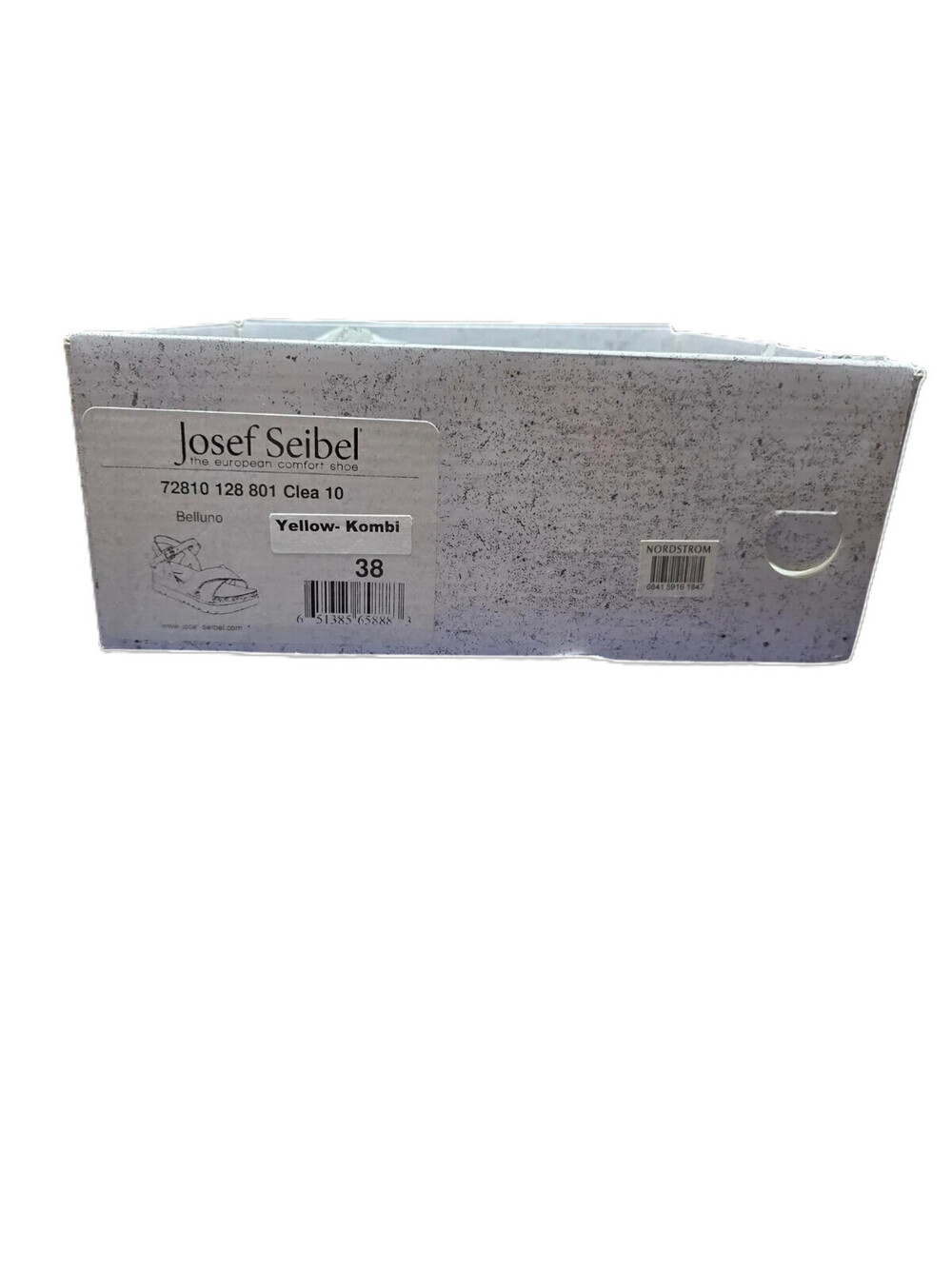 Josef Seibel Clea 10 Yellow Kombi Sandals - Picture 6 of 9